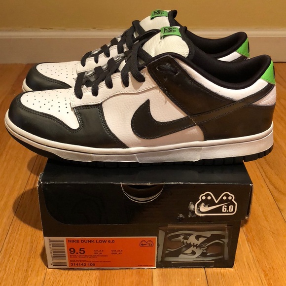 nike 6.0 black and white